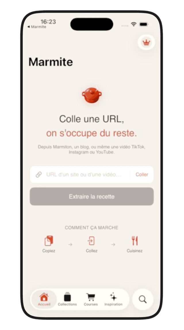 Marmite — colle ton lien